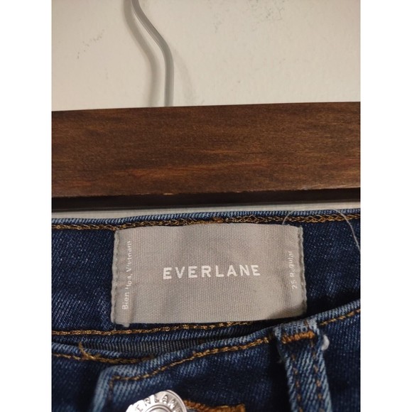 Everlane Women's High Rise Jeans - Dark Blue - Picture 3 of 7